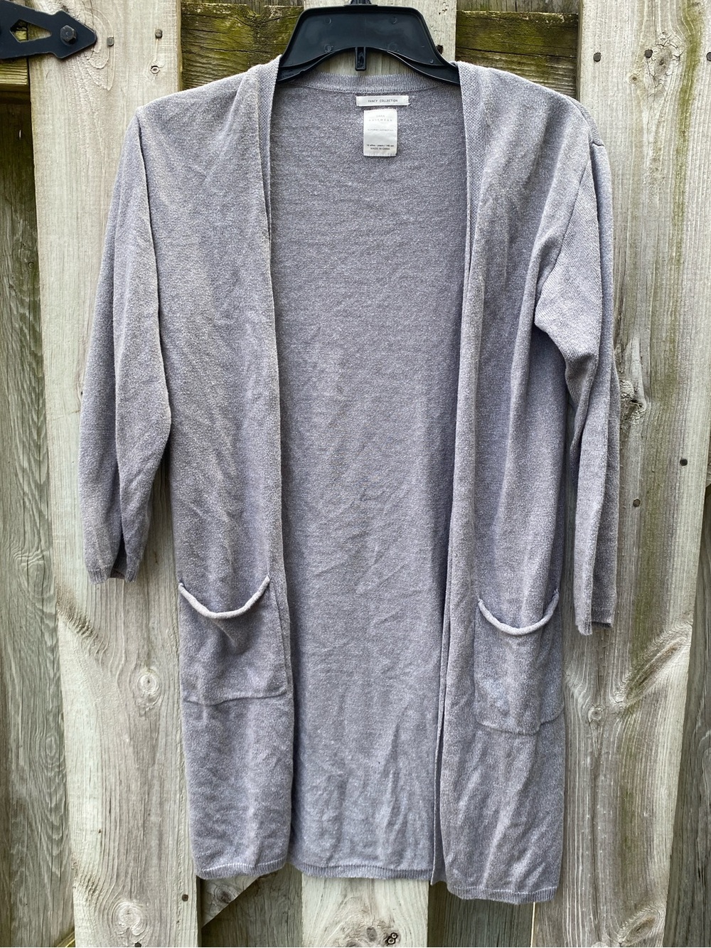 ZARA Knitwear Summer Collection Gray Cardigan
